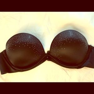 Victoria’s Secret rhinestone strapless bra